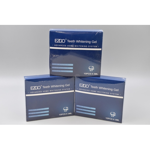 391 - Three Brand New Boxed Teeth Whitening Gel Kits