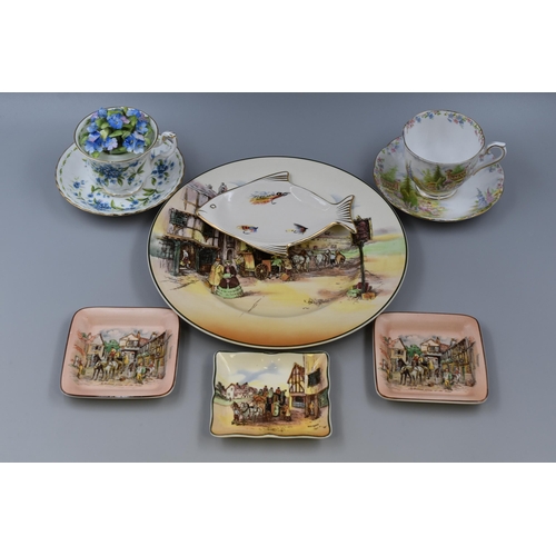 232 - A Selection of Ceramics To Include Royal Albert 'Forget-Me-Not', Royal Doulton Old English Coaching ... 