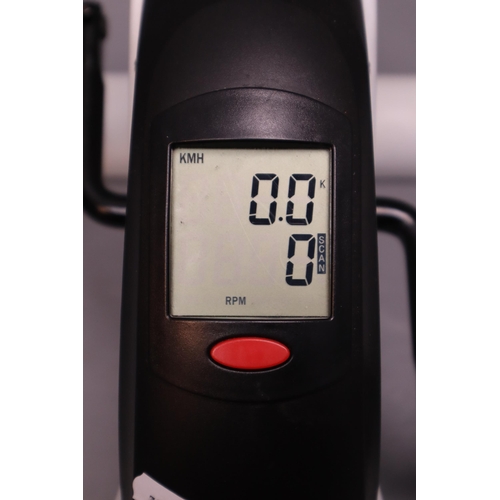 629 - Crane White And Black Exercise Mini Bike Trainer With Digital Display Unboxed