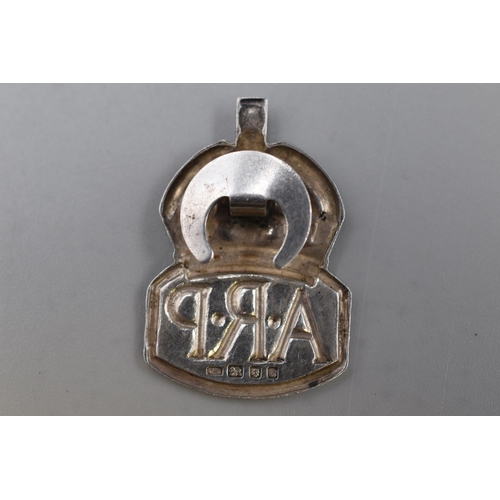 241 - Hallmarked London Silver ARP Badge