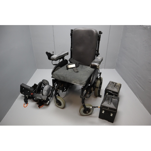 632 - Quickie Rumba Modular Powered Wheelchair with batteries untested.