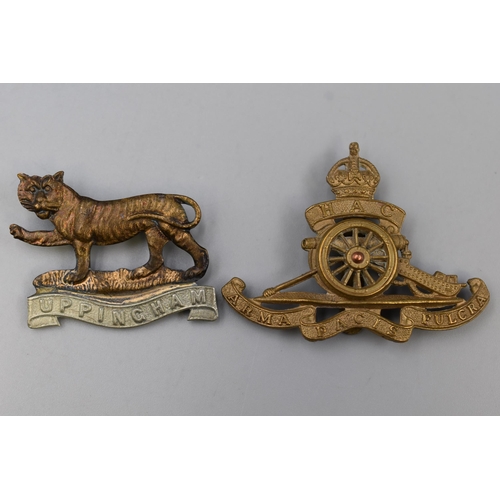 246 - Uppingham Rutland OTC Badge and a Honourable Artillery Military Badge