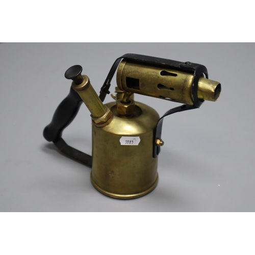 695 - Three Vintage Copper and Brass Water Sprayers, With Brass Blowtorch