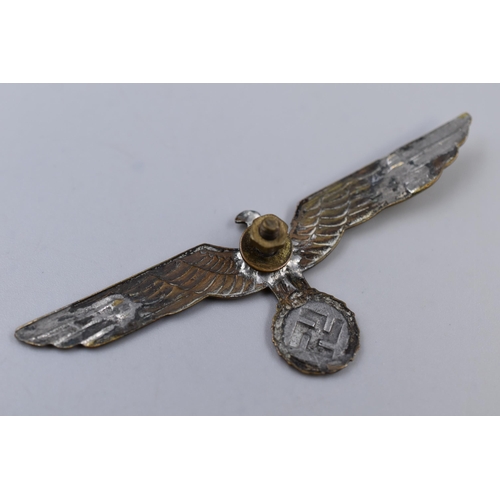 251 - German WWII Kriegsmarine Metal Breast Eagle