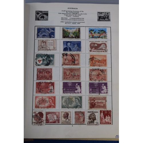 416 - A Stamp Book Containing a Large Selection of British and Worldwide Stamps To Include Canada, Germany... 