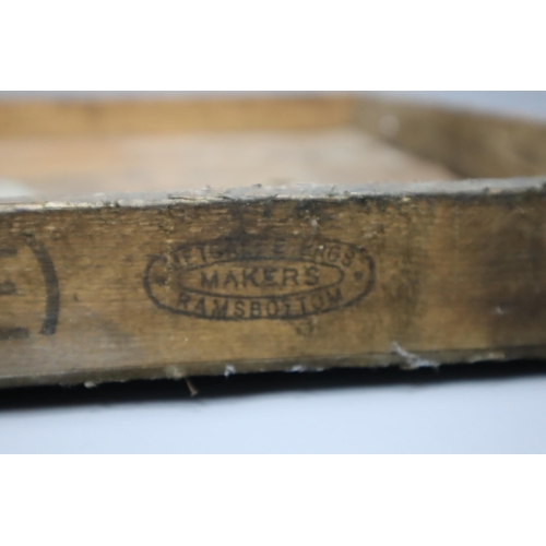 636 - A Vintage Stoke 'Mothers Pride' Wooden Bread Tray, Approx 23.5