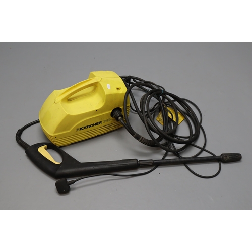 637 - Karcher 310 Power washer complete with Lance and hose powers on when tested