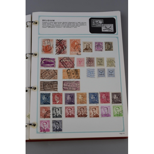 418 - Stanley Gibbons Worldex Stamp Album Containing a Large Selection of World Wide Stamps to include USA... 