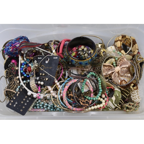 436 - A Selection of Unsorted Jewellery, Approx 3.4kg