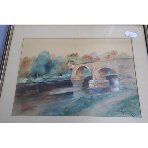 706 - A Selection of Seven Framed and Glazed Prints and Watercolours To Include Two Brian Barlow Signed Pr... 