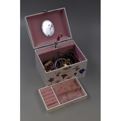 441 - A Fairy Jewellery Box With a Selection of Unsorted Jewellery