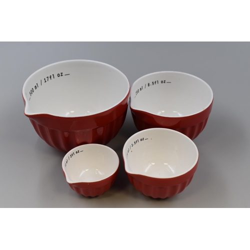 262 - Ceramic 4 Piece Measuring Set (50ml to 500ml)