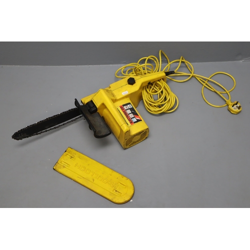 655 - McCulloch Electric Chainsaw Powers On when Tested