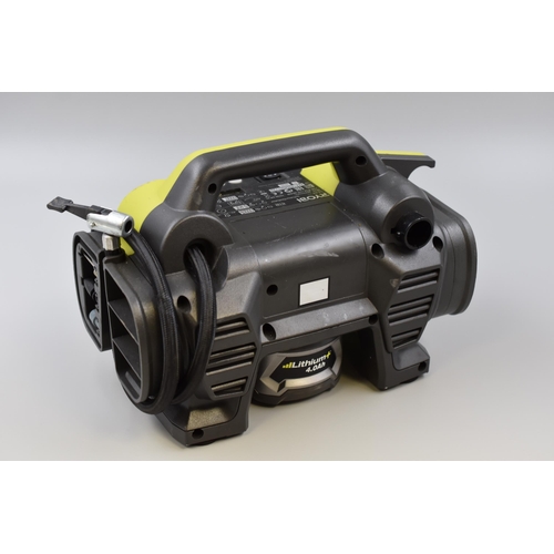 657 - RYOBI One+ Inflator/Deflator (Powers On When Tested) Missing Charger and Accessories