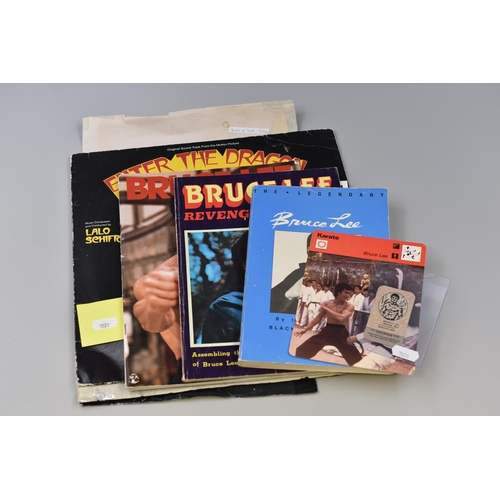 454 - Selection of Vintage Bruce Lee Themed Items Including Enter The Dragon Movie Soundtrack Vinyl, Bruce... 