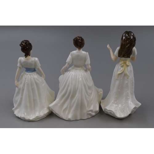 273 - Three Boxed Royal Doulton Porcelain Figures To Include Greetings, Harmony, And Melody