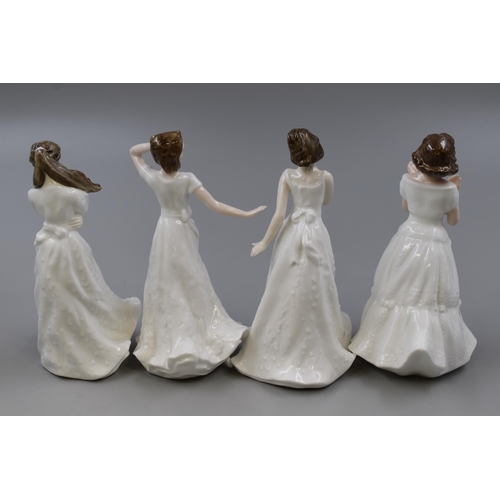 275 - Four Boxed Royal Doulton Figures To Include Charmed, Embrace, Welcome and Cherish