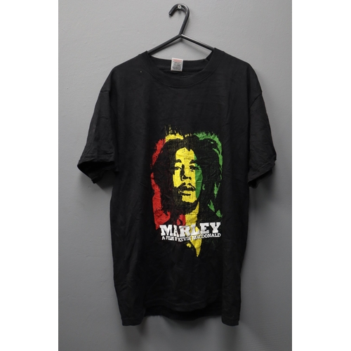 718 - One Pre-Owned Bob marley promotional T-Shirt size L