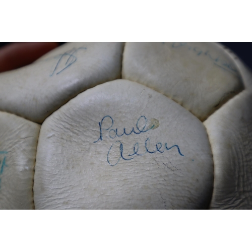 747 - Collection of footballs including 3 Mitre with two being signed by various people.