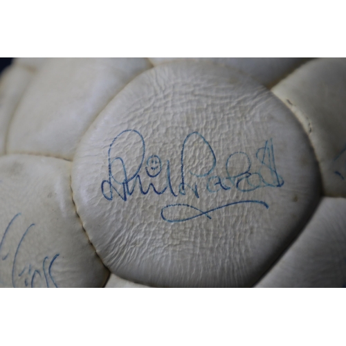 747 - Collection of footballs including 3 Mitre with two being signed by various people.