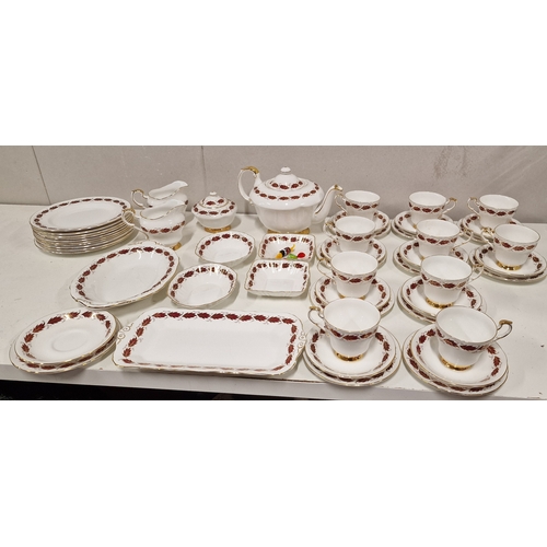 752 - Approx 52 Pieces of Paragon Elegance Bone China Tea Ware includes 10 Trios, 2 Creamers, 10 Side Plat... 