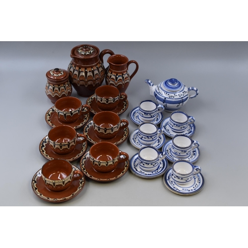 679 - Two Tea Sets To Include Fifteen Piece Troyan Bulgaria Style Tea Set and Part Blue and White Thirteen... 