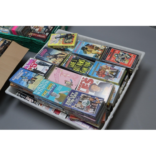 778 - Three Boxes of Assorted Comedy VHS’. Includes Monty Python, Norman Wisdom, Morecambe and Wise,... 