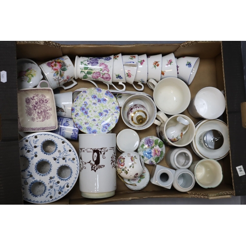 767 - Large selection of mixed pottery and ceramics to include plates, bowls mugs, vases, mixing bowls and... 