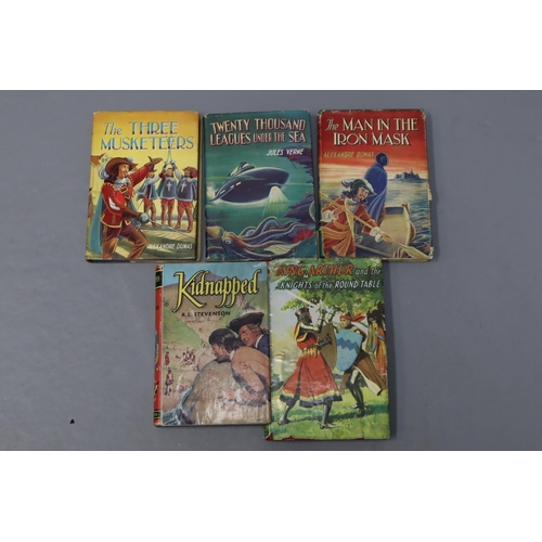 768 - A Selection of Vintage Children's Books To Include Grimm's Fairytales, The Three Musketeers, 10000 L... 