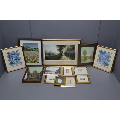 783 - Mixed Selection of Pictures to include Two J Bonard (Pencil Signed), Two J Boyes Prints (Pencil Sign... 