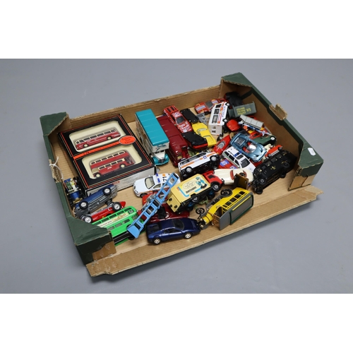 733 - A Selection of Mostly Unboxed Diecast Vehicles To Include Corgi Bedford Luton Van, Bburago Ferrari F... 