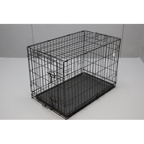 631 - Metal Dog Crate with PVC Tray (30