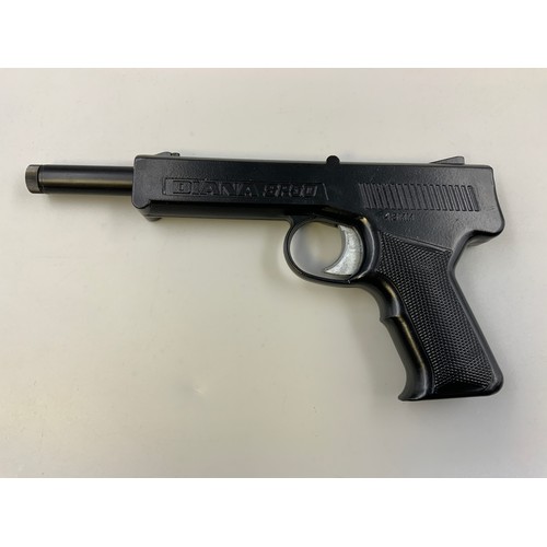 300A - Diana SP50 4.5mm (.177) Calibre Air Pistol complete with Box and Pellets (Good Compression) 