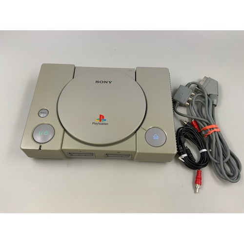 574A - Sony Playstation complete with complete with Data and Audio Cable's (Untested No Power Lead) 