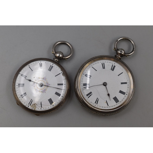 41 - Two Silver Cased Pocket Watches (Spares or Repairs)