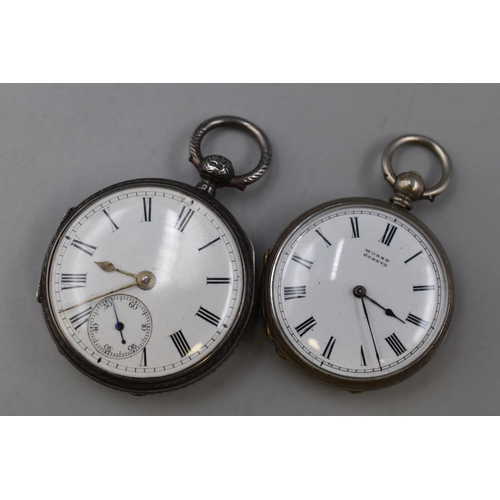 43 - Two Silver Cased Pocket Watches (Spares or Repairs)
