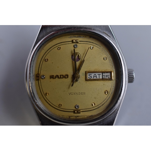 58 - RADO Voyager Day / Date 17 Jewels Automatic Gents Watch