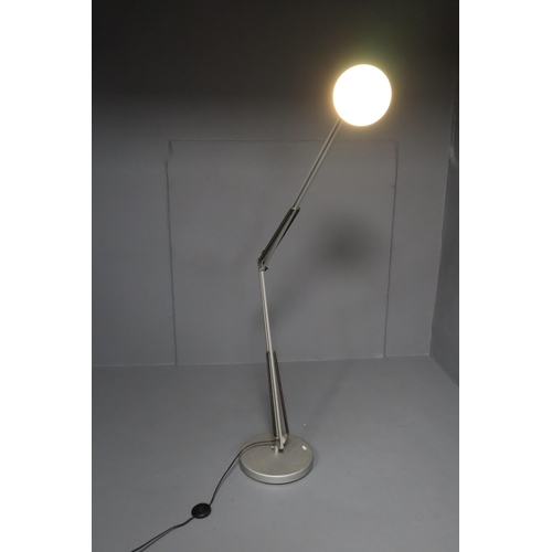 340 - A Large floor mounted anglepoise reading lamp (working).