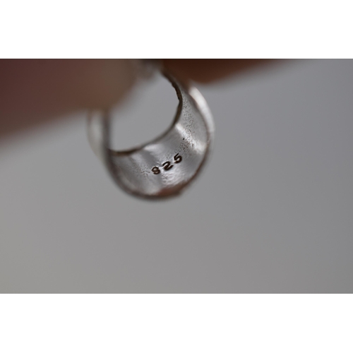 98 - Silver 925 Moldavite Quartz Gemstone Necklace and Earring Set complete with Presentation Box