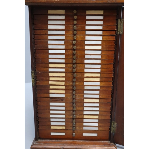 369 - Antique Mahogany 28 Drawers Collectors Cabinet (19.5