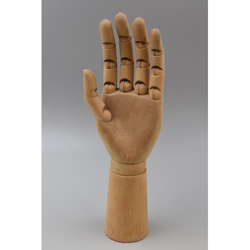 374 - Light Wood Artist Mannequin Hand 11