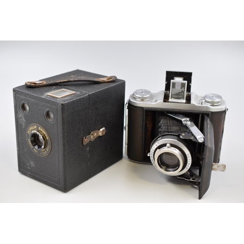 379 - Two Vintage Cameras To Include Kodak Brownie In Carry Case, And Epsilon Selfix 1620 in Case With Acc... 