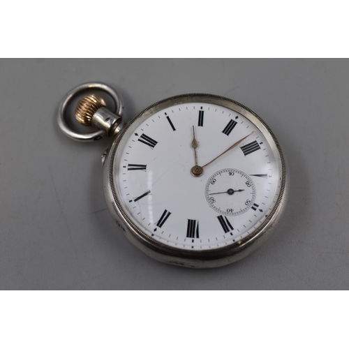 126 - Silver 935 Swiss Cased Pocket Watch (Working)