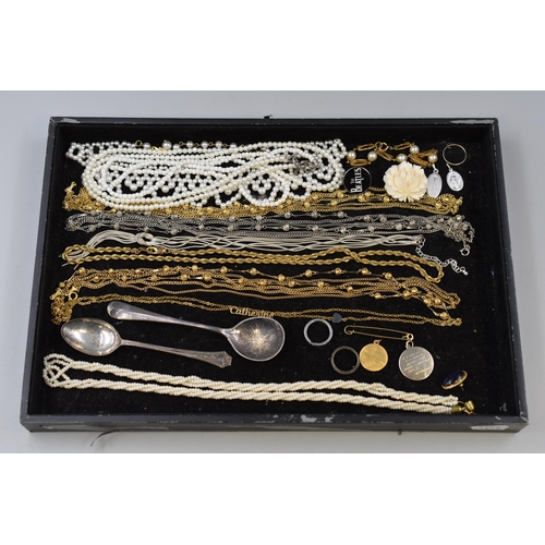145 - Collection of jewellery including necklace's, rings, pendants. Also included is a collectable Beatle... 