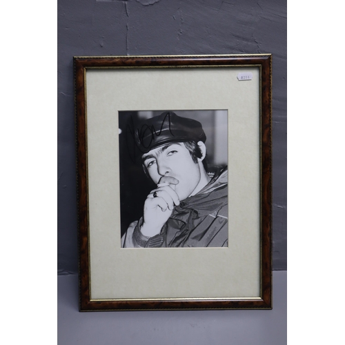 400 - Framed and Glazed Liam Gallagher Photo with Authentication on the reverse 17