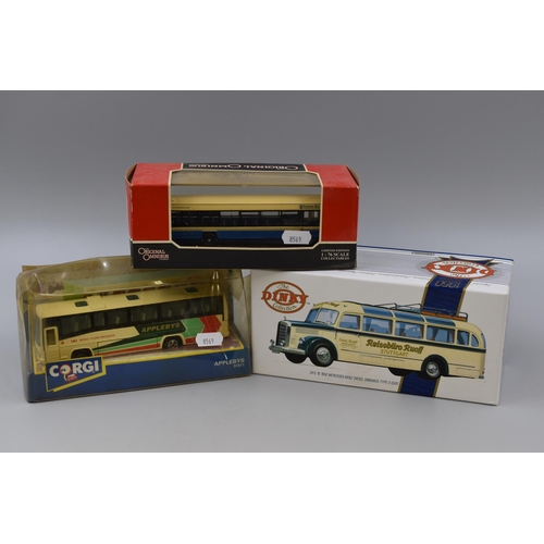150 - Collection of Three Die-Cast Model Coaches To Include, Dinky Special Edition DYS 10 1950 Mercedes-Be... 