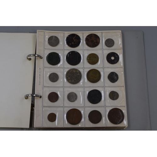 164 - Album containing a mixed selection of Coins including British, Roman and Foreign