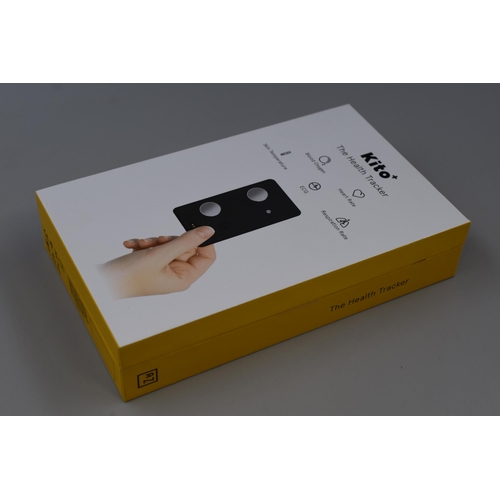 416 - Brand New Boxed Kito+ Health Tracker Monitored by App Downloaded on Your Mobile Phone.