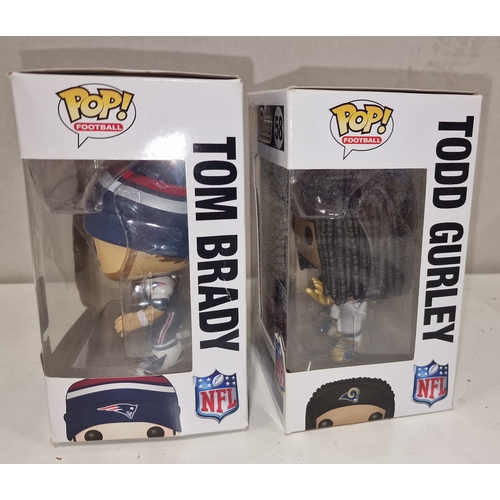 591 - Two Collectible Pop Football Figures ( American Football) Featuring Tom Brady of the Patriots and To... 