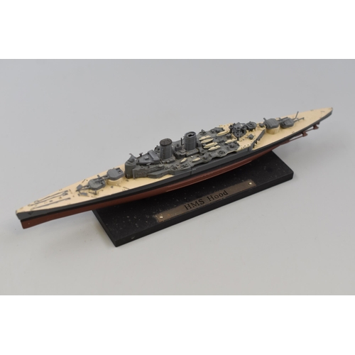 179 - Four Models inclduing Flying Scotsman, HMS Hood, Prince of Wales and More